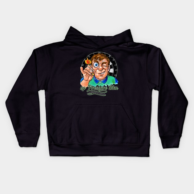 Funny Darts Player Kids Hoodie by norules